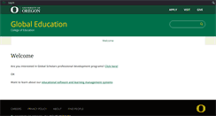 Desktop Screenshot of globaleducation.uoregon.edu