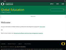 Tablet Screenshot of globaleducation.uoregon.edu