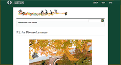 Desktop Screenshot of pedl.uoregon.edu
