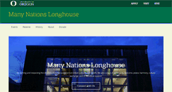 Desktop Screenshot of longhouse.uoregon.edu