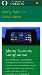Mobile Screenshot of longhouse.uoregon.edu