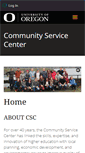 Mobile Screenshot of csc.uoregon.edu