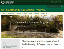 Tablet Screenshot of cep.uoregon.edu
