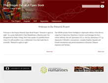 Tablet Screenshot of petrarch.uoregon.edu