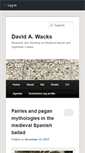 Mobile Screenshot of davidwacks.uoregon.edu