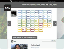 Tablet Screenshot of cas.uoregon.edu