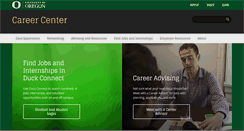 Desktop Screenshot of career.uoregon.edu