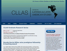 Tablet Screenshot of cllas.uoregon.edu