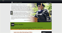 Desktop Screenshot of ethnic.uoregon.edu