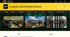 Desktop Screenshot of cs.uoregon.edu