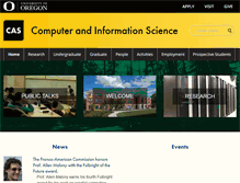 Tablet Screenshot of cs.uoregon.edu