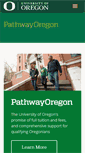 Mobile Screenshot of pathwayoregon.uoregon.edu