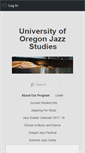 Mobile Screenshot of jazz.uoregon.edu
