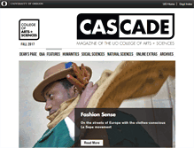 Tablet Screenshot of cascade.uoregon.edu