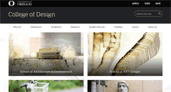 Desktop Screenshot of design.uoregon.edu