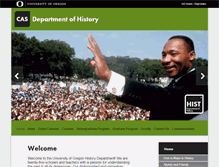 Tablet Screenshot of history.uoregon.edu