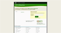 Desktop Screenshot of blackboard.uoregon.edu