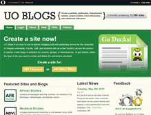 Tablet Screenshot of blogs.uoregon.edu