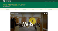 Desktop Screenshot of mills.uoregon.edu