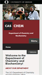 Mobile Screenshot of chemistry.uoregon.edu