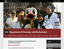 Tablet Screenshot of chemistry.uoregon.edu