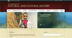 Desktop Screenshot of natural-history.uoregon.edu