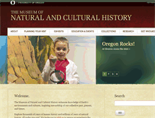 Tablet Screenshot of natural-history.uoregon.edu