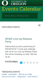 Mobile Screenshot of calendar.uoregon.edu