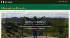 Desktop Screenshot of academicextension.uoregon.edu