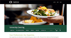 Desktop Screenshot of catering.uoregon.edu