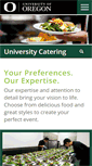 Mobile Screenshot of catering.uoregon.edu