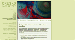 Desktop Screenshot of creskolab.uoregon.edu
