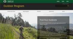 Desktop Screenshot of outdoorprogram.uoregon.edu