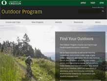 Tablet Screenshot of outdoorprogram.uoregon.edu