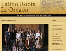 Tablet Screenshot of latinoroots.uoregon.edu