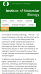 Mobile Screenshot of molbio.uoregon.edu