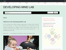 Tablet Screenshot of developingmind.uoregon.edu