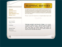 Tablet Screenshot of mappinghistory.uoregon.edu