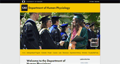 Desktop Screenshot of physiology.uoregon.edu