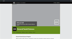 Desktop Screenshot of gss.uoregon.edu