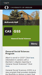 Mobile Screenshot of gss.uoregon.edu