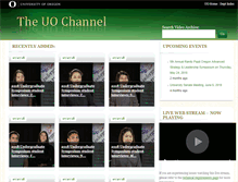 Tablet Screenshot of media.uoregon.edu