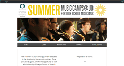 Desktop Screenshot of musiccamps.uoregon.edu