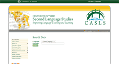 Desktop Screenshot of casls-dats.uoregon.edu