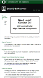 Mobile Screenshot of duckid.uoregon.edu