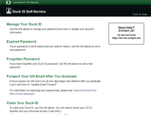 Tablet Screenshot of duckid.uoregon.edu