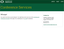 Tablet Screenshot of center.uoregon.edu