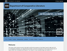 Tablet Screenshot of complit.uoregon.edu