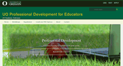 Desktop Screenshot of pde.uoregon.edu