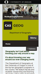 Mobile Screenshot of geography.uoregon.edu